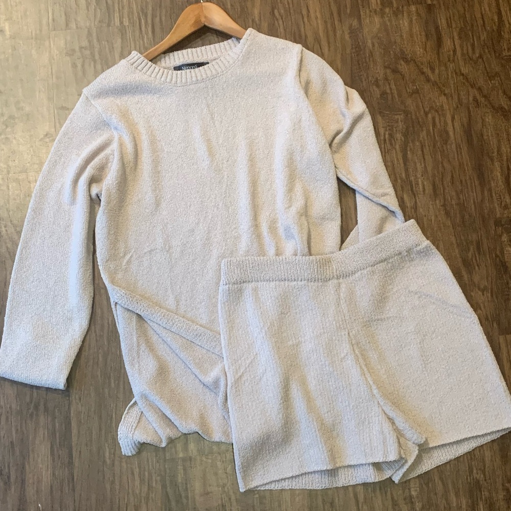 Amazon Knit Sweater and Shorts Set nwot